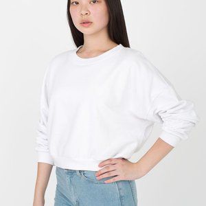 American Apparel California fleece cropped sweater